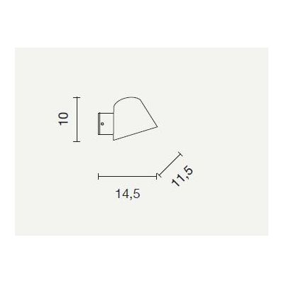 MALTA APPLIQUE DA ESTERNO IP44 IN METALLO BIANCO O ANTRACITE DESIGN MODERNO ATTACCO GU10 ONDALUCE CICIRIELLO - Cristalensi Shop