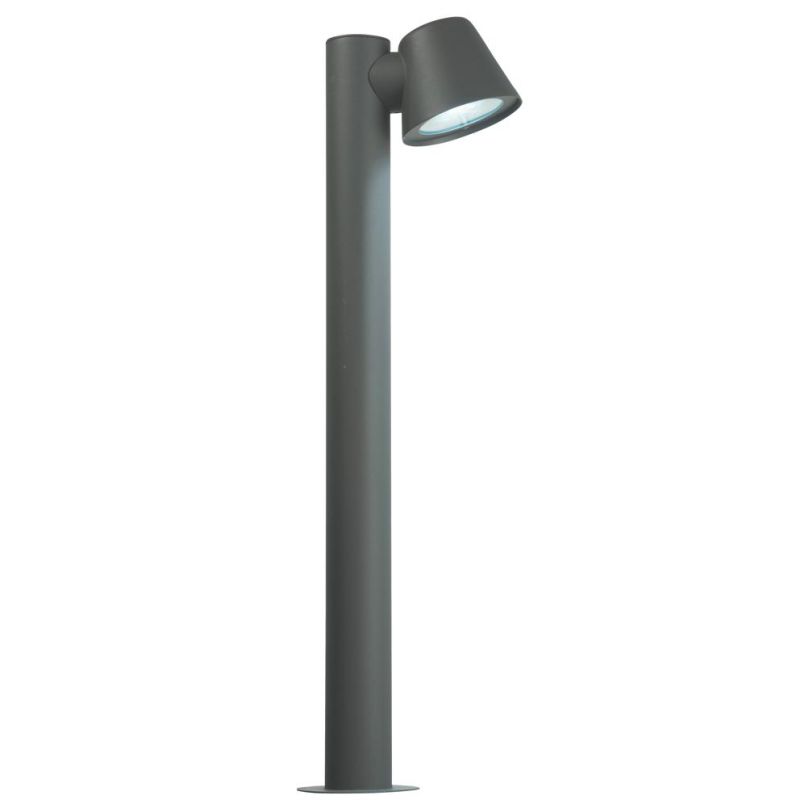 MALTA PALO DA ESTERNO H70 IP44 IN METALLO BIANCO O ANTRACITE DESIGN MODERNO ATTACCO GU10 ONDALUCE CICIRIELLO - Cristalensi Shop