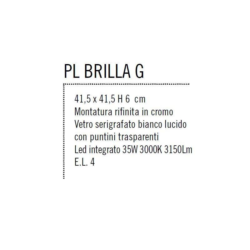 BRILLA PLAFONIERA GRANDE EFFETTO CIELO STELLATO LED SOSTITUIBILE MONTATURA CROMO Illuminando - Cristalensi Shop Online