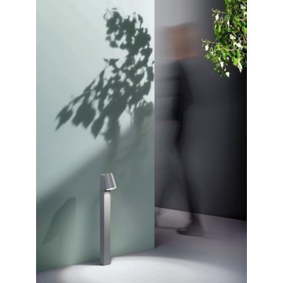 OWEN PALETTO DA ESTERNO H60 IP44 IN METALLO SILVER O MARRONE LED 6W LUCE 4000K DESIGN MODERNO ONDALUCE CICIRIELLO - Cristalensi 