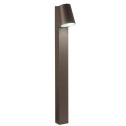 OWEN PALETTO DA ESTERNO H60 IP44 IN METALLO SILVER O MARRONE LED 6W LUCE 4000K DESIGN MODERNO ONDALUCE CICIRIELLO - Cristalensi  2