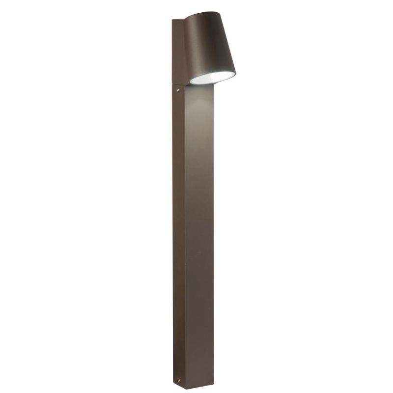 OWEN PALETTO DA ESTERNO H60 IP44 IN METALLO SILVER O MARRONE LED 6W LUCE 4000K DESIGN MODERNO ONDALUCE CICIRIELLO - Cristalensi 
