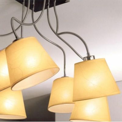 SOFT PLAFONIERA CON PARALUMI IN PERGAMENA AVORIO DI ILLUMINANDO Illuminando - Cristalensi Shop Online