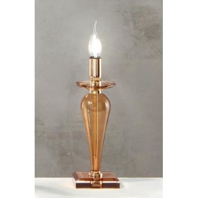 PAGANINI LUMETTO CLASSICO IN VETRO LAVORATO A MANO 7 COLORI CON FINITURE CROMO O ORO ONDALUCE CICIRIELLO - Cristalensi Shop Onli