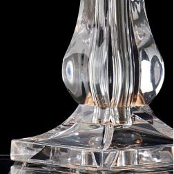 SOFIA LAMPADA DA TAVOLO IN ACRILICO TRASPARENTE E PARALUME PLISSE' SABBIA DI ILLUMINANDO Illuminando - Cristalensi Shop Online 2