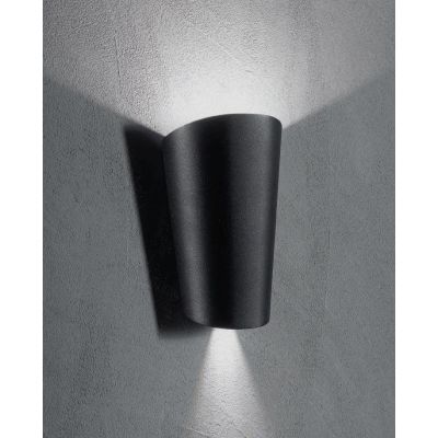 PIC APPLIQUE DA ESTERNO IP65 LED 11W BIANCO ARGENTO NERO DI ONDALUCE ONDALUCE CICIRIELLO - Cristalensi Shop Online