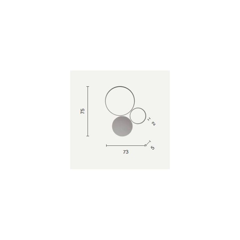 POIS PLAFONIERA DIMMERABILE GRIGIO O ORO LED 42W 4150LM LUCE 3000K-4000K MODERNA LUCE DIFFUSA ONDALUCE CICIRIELLO - Cristalensi