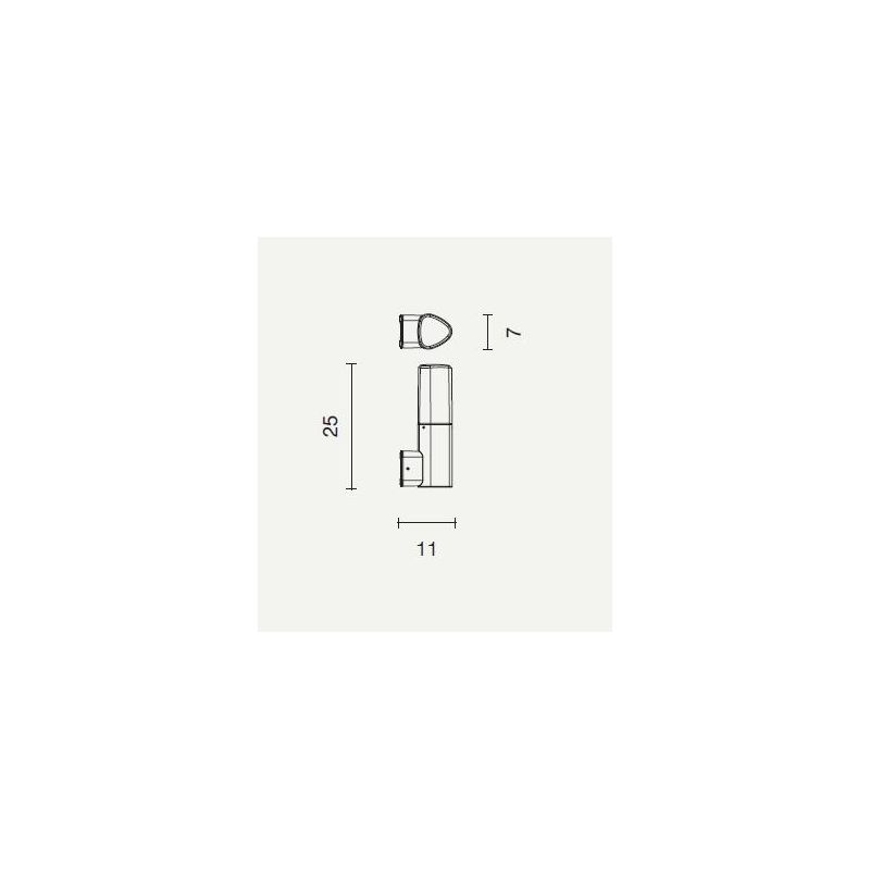 POU APPLIQUE DA ESTERNO IP44 PORTALAMPADA E27 NERO ARGENTO MODERNA E ECONOMICA ONDALUCE CICIRIELLO - Cristalensi Shop Online