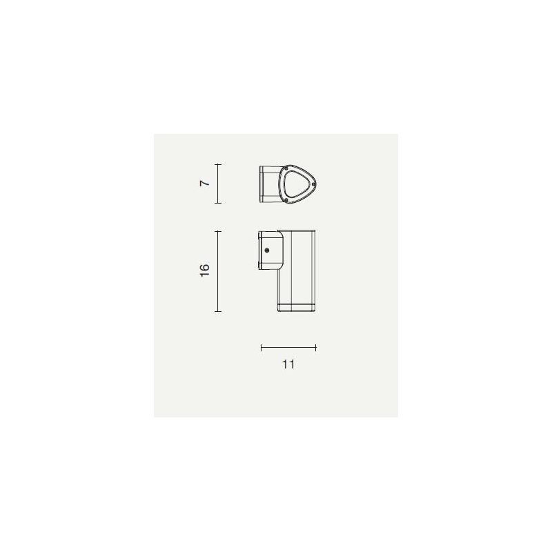 RAV1 APPLIQUE DA ESTERNO IP54 NERO ARGENTO MODERNA ED ECONOMICA DI ONDALUCE ONDALUCE CICIRIELLO - Cristalensi Shop Online