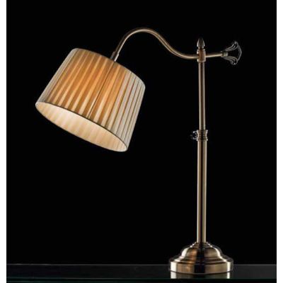 BRIDGE LAMPADA DA TAVOLO CLASSICA MONTATURA BRUNITA E PARALUME SABBIA DI ILLUMINANDO Illuminando - Cristalensi Shop Online