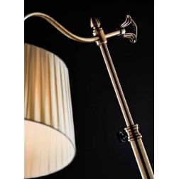 BRIDGE LAMPADA DA TAVOLO CLASSICA MONTATURA BRUNITA E PARALUME SABBIA DI ILLUMINANDO Illuminando - Cristalensi Shop Online 2