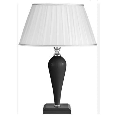 RAVEL LAMPADA DA TAVOLO PICCOLA IN VETRO E PARALUME IN TESSUTO 4 COLORI ONDALUCE CICIRIELLO - Cristalensi Shop Online