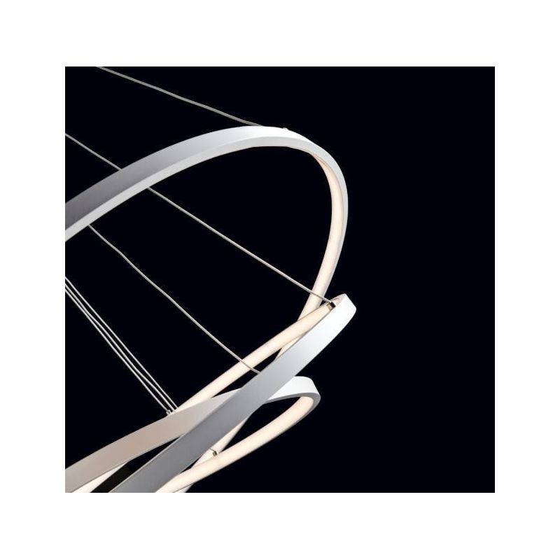 ANELLI 3 SOSPENSIONE A LAMPADARIO METALLO BIANCO LED 58 BIANCO CALDO ILLUMINANDO Illuminando - Cristalensi Shop Online
