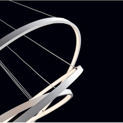 ANELLI 3 SOSPENSIONE A LAMPADARIO METALLO BIANCO LED 58 BIANCO CALDO ILLUMINANDO Illuminando - Cristalensi Shop Online