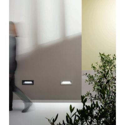 SHADE LAMPADA DA INCASSO PER ESTERNO 13W - IP65 NERO ARGENTO DI CICIRIELLO ONDALUCE CICIRIELLO - Cristalensi Shop Online