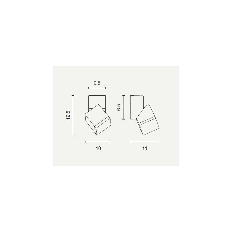 STEVE APPLIQUE DA ESTERNO IP54 ORIENTABILE LED 6W LUCE 4000K BIANCO,SILVER O MARRONE MODERNA ONDALUCE CICIRIELLO - Cristalensi S