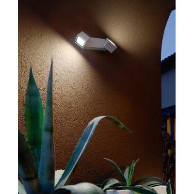 STEVE APPLIQUE DA ESTERNO IP54 ORIENTABILE LED 12W LUCE 4000K BIANCO,SILVER O MARRONE MODERNA ONDALUCE CICIRIELLO - Cristalensi
