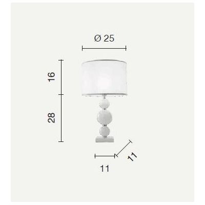TEBE LAMPADA DA TAVOLO IN VETRO LAVORATO A MANO DIAMETRO CM 25 6 COLORI ONDALUCE ONDALUCE CICIRIELLO - Cristalensi Shop Online