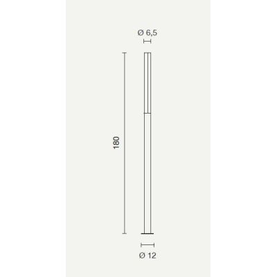 TOMMY LAMPIONE PER ESTERNO H180 DA GIARDINO IP44 LED 18W LUCE 4000K BIANCO,SILVER O ANTRACITE ONDALUCE CICIRIELLO - Cristalensi