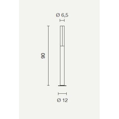 TOMMY PALO PER ESTERNO H90 DA GIARDINO IP44 LED 9W LUCE 4000K BIANCO,SILVER O ANTRACITE MODERNO ONDALUCE CICIRIELLO - Cristalens