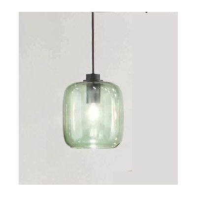 VERVE SOSPENSIONE SINGOLA IN VETRO SOFFIATO TRASPARENTE, FUME, AMBRA O VERDE D16 CM ATTACCO E14 MODERNA ONDALUCE CICIRIELLO - Cr