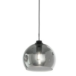 VERVE SOSPENSIONE SINGOLA IN VETRO SOFFIATO TRASPARENTE, FUME, AMBRA O VERDE D20 CM ATTACCO E14 MODERNA ONDALUCE CICIRIELLO - Cr 2