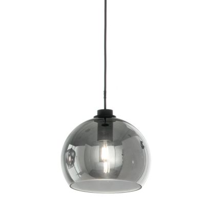 VERVE SOSPENSIONE SINGOLA IN VETRO SOFFIATO TRASPARENTE, FUME, AMBRA O VERDE D20 CM ATTACCO E14 MODERNA ONDALUCE CICIRIELLO - Cr