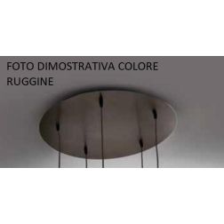 PAGODA 3 LAMPADARIO SOSPENSIONE 3 VETRI MISTI TRASPARENTI MONTATURA CROMO O RUGGINE Illuminando - Cristalensi Shop Online 2