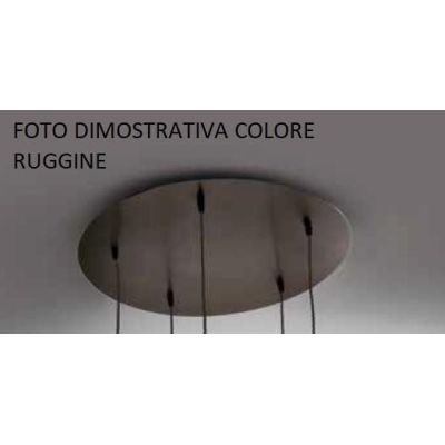 PAGODA 3 LAMPADARIO SOSPENSIONE 3 VETRI MISTI TRASPARENTI MONTATURA CROMO O RUGGINE Illuminando - Cristalensi Shop Online