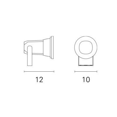 WET FARETTO IP67 LAMPADINA GU10 DISPONIBILE IN VERDE ANTRACITE E GRIGIO CHIARO Pan International - Cristalensi Shop Online