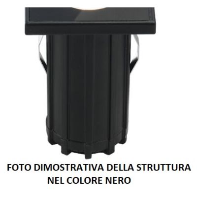 HOLE INCASSO ROTONDO DA ESTERNI IP67 CALPESTABILE BIANCO O NERO LED 6W LUCE 3000K Pan International - Cristalensi Shop Online