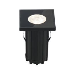 HOLE INCASSO QUADRATO DA ESTERNI IP67 CALPESTABILE BIANCO O NERO LED 6W LUCE 3000K Pan International - Cristalensi Shop Online