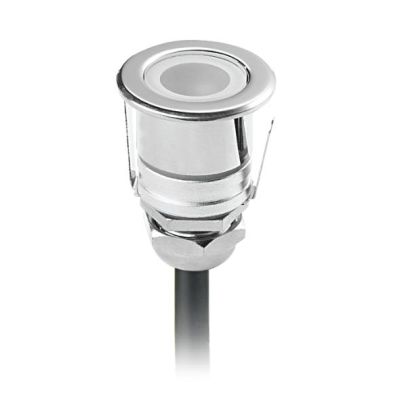 MICROLED INCASSO PICCOLO ROTONDO LED 1W LUCE 3000K-4000K ACCIAIO O BIANCO Pan International - Cristalensi Shop Online