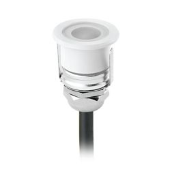 MICROLED INCASSO PICCOLO ROTONDO LED 1W LUCE 3000K-4000K ACCIAIO O BIANCO Pan International - Cristalensi Shop Online 2