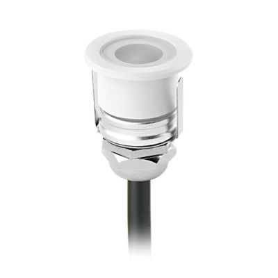 MICROLED INCASSO PICCOLO ROTONDO LED 1W LUCE 3000K-4000K ACCIAIO O BIANCO Pan International - Cristalensi Shop Online