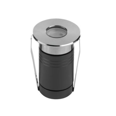 NIP INCASSO ROTONDO POWER LED 2W 3000K O 4000K 24V DC IP67 CALPESTABILE Pan International - Cristalensi Shop Online
