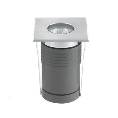 NIP INCASSO QUADRATO COB LED 5W 3000K O 4000K 220/240V IP67 CALPESTABILE Pan International - Cristalensi Shop Online