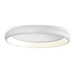 CORONA PLAFONIERA BIANCA DIAMETRO 81 LED 80W LUCE 3000K BIANCA DESIGN MODERNO Pan International - Cristalensi Shop Online 2