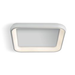 KART PLAFONIERA QUADRATA BIANCA LED 50W LUCE 3000K DESIGN MODERNO CM 62,5X62,5 Pan International - Cristalensi Shop Online