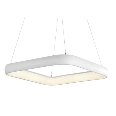 KART SOSPENSIONE QUADRATA 62,5X62,5 MODERNA LED 50W LUCE 3000K COLORE BIANCO Pan International - Cristalensi Shop Online
