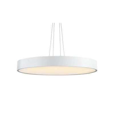 PENNY SOSPENSIONE ROTONDA DIAMETRO CM 60 MODERNA LED 60W LUCE 3000K COLORE BIANCO Pan International - Cristalensi Shop Online