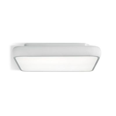 DAMA PLAFONIERA QUADRATA CM 64X64 LED 62W LUCE 3000K BIANCA O NERA DESIGN MODERNO Pan International - Cristalensi Shop Online