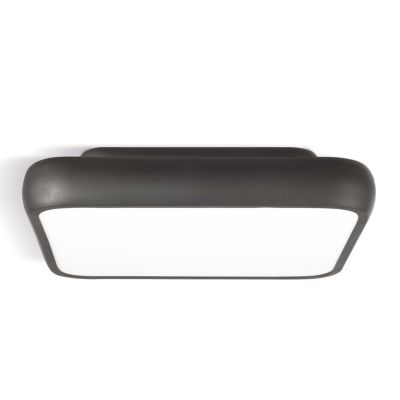 DAMA PLAFONIERA QUADRATA CM 64X64 LED 62W LUCE 3000K BIANCA O NERA DESIGN MODERNO Pan International - Cristalensi Shop Online