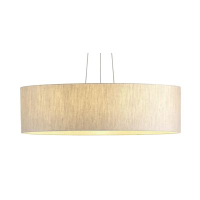 GIOVE SOSPENSIONE MODERNA DIAMETRO CM 60 CON PARALUME IN TESSUTO 3 COLORI ATTACCO E27 Pan International - Cristalensi Shop Onlin
