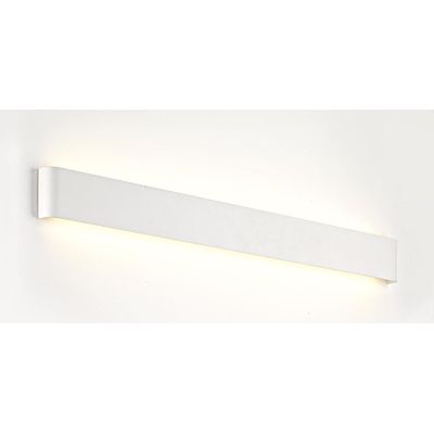 MATCH LAMPADA DA PARETE LUNGHEZZA CM 58 BIANCA LED 20W LUCE 3000K LINEARE MODERNA Pan International - Cristalensi Shop Online