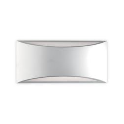 IDRA APPLIQUE IN GESSO VERNICIABILE CON LED INTEGRATO 2X6W 3000K DIAMETRO 30 CM Pan International - Cristalensi Shop Online