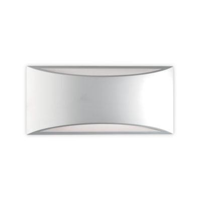 IDRA APPLIQUE IN GESSO VERNICIABILE CON LED INTEGRATO 2X6W 3000K DIAMETRO 30 CM Pan International - Cristalensi Shop Online