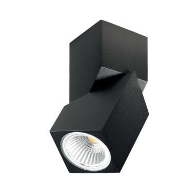 DIPPY LED 7W LAMPADA DA SOFFITTO O PARETE NERA Pan International - Cristalensi Shop Online
