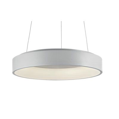 HOOP SOSPENSIONE CIRCOLARE DIAMETRO 45 CM A LED 32W 3000K IN METALLO BIANCO Pan International - Cristalensi Shop Online