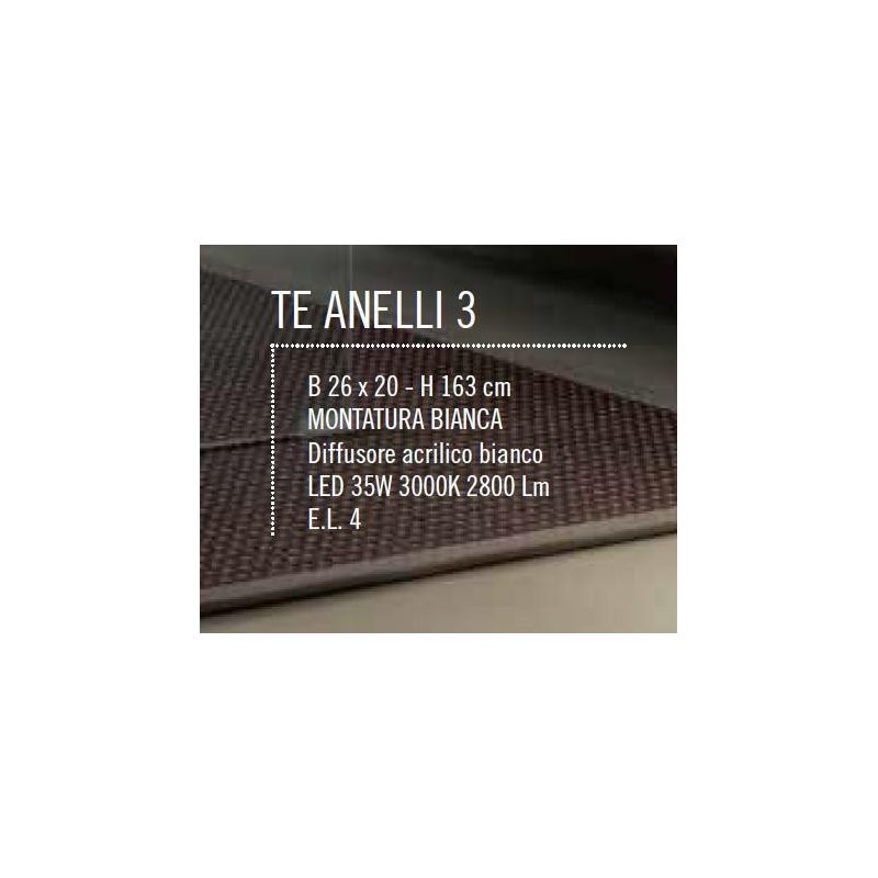 ANELLI LAMPADA DA TERRA METALLO BIANCO LED 35W LUCE CALDA ON/OFF MODERNA Illuminando - Cristalensi Shop Online
